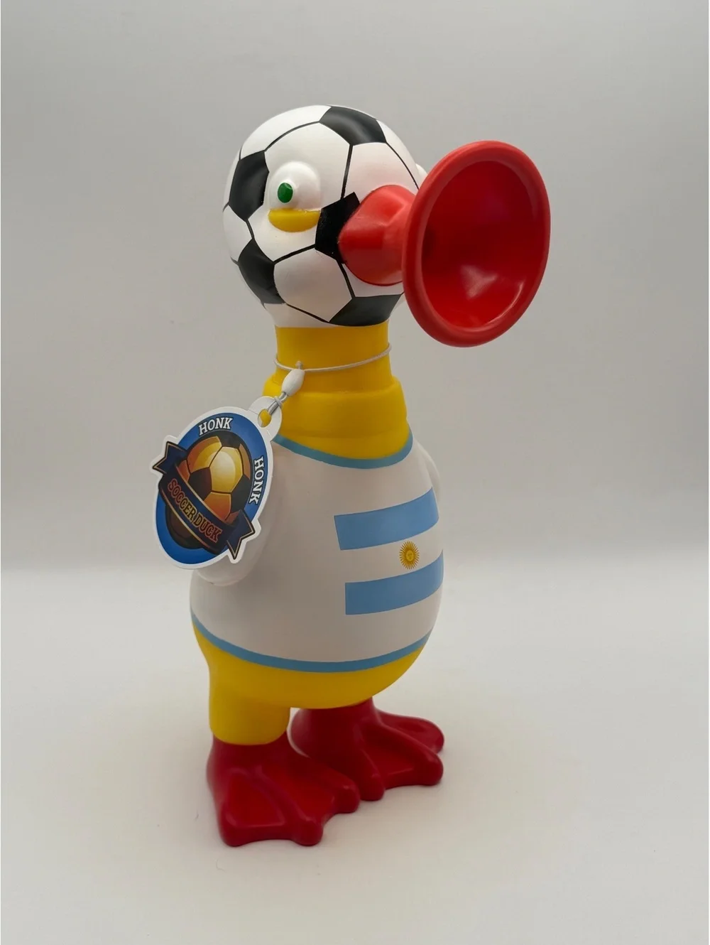 Soccer Duck bath toy